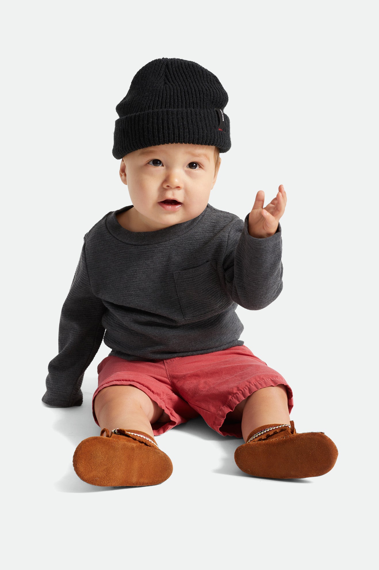 Men's Brixton Baby Heist Beanie Black | 8270WIJME