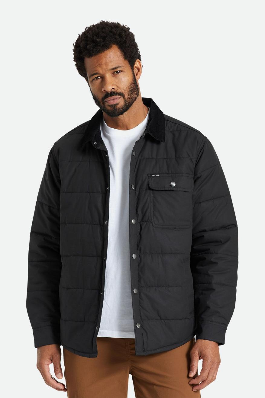 Men's Brixton Cass Jackets Black | 9320NCZWD