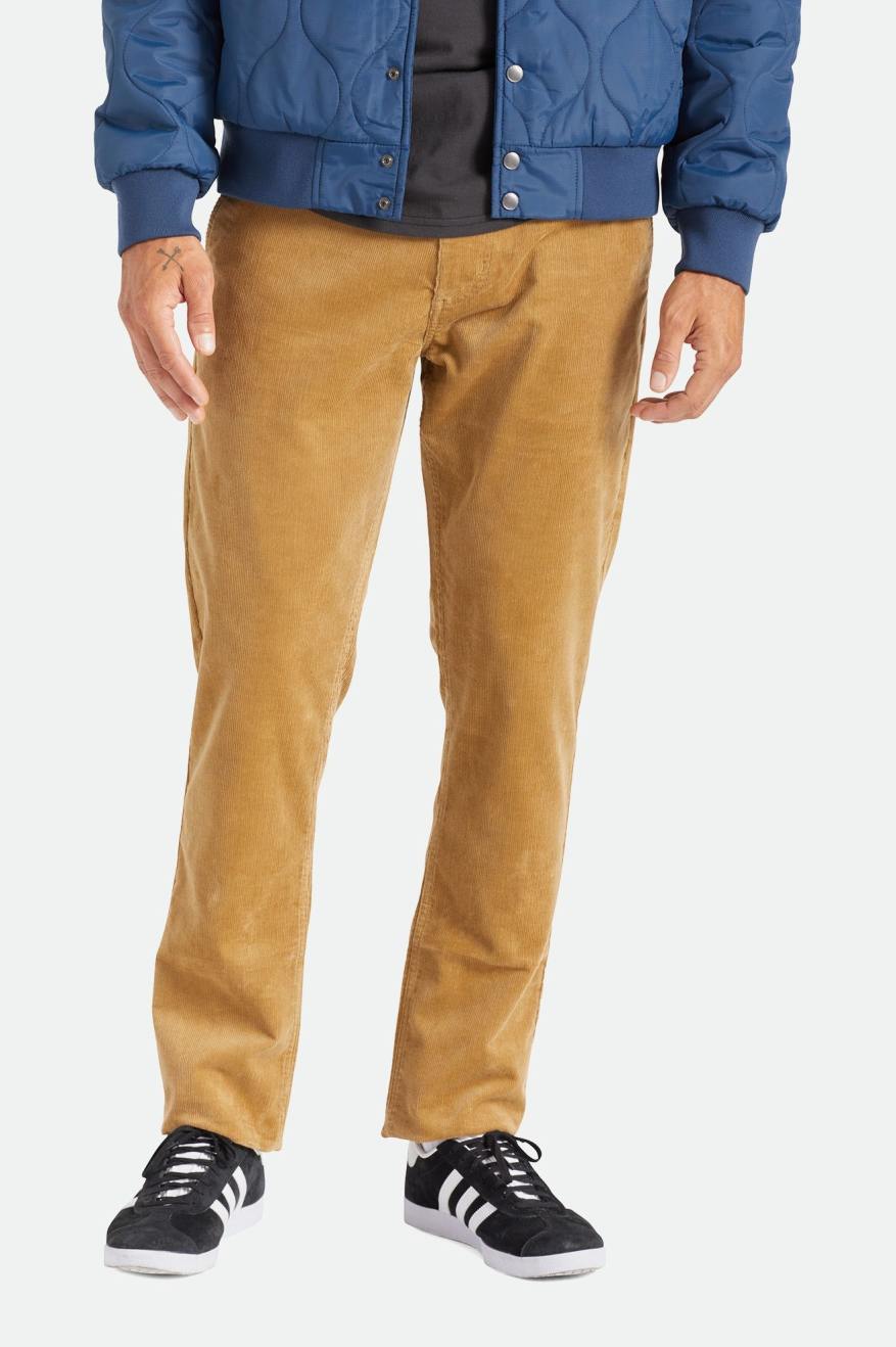 Men's Brixton Choice Chino Regular Pants Khaki | 9601AVJUR