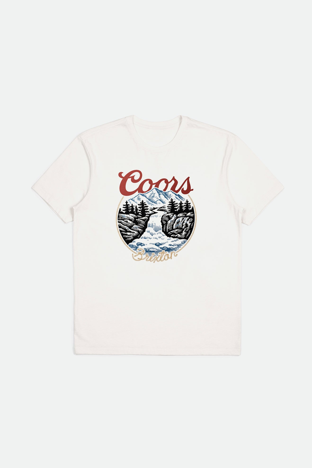 Men's Brixton Coors Rocky S/S Tailored Tops White | 7905BGRAQ