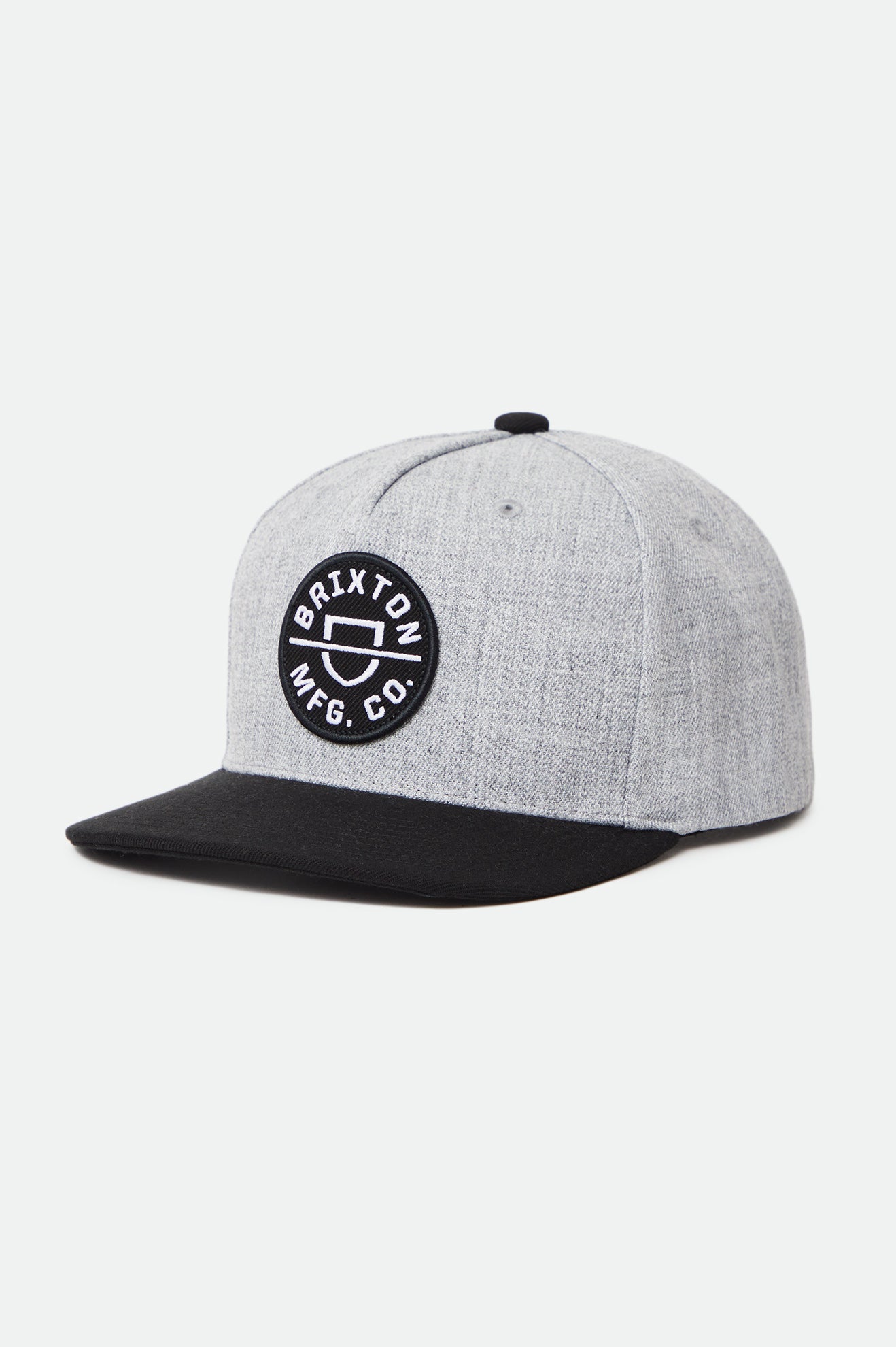 Men's Brixton Crest C NetPlus MP Caps Grey / Black | 5690XOCWS