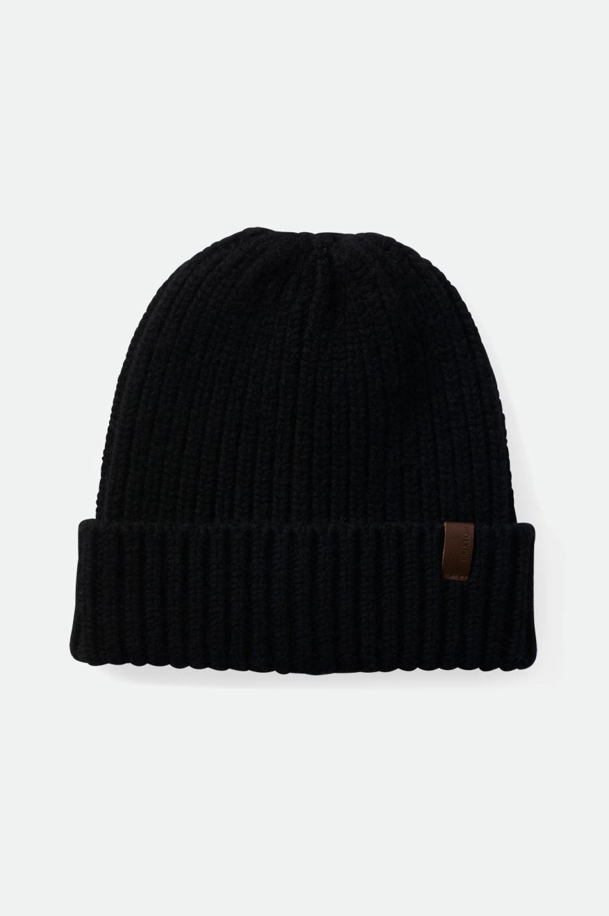 Men's Brixton Heist Reserve Cashmere Beanie Black | 2857EQFWV