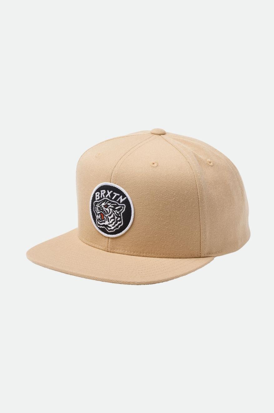 Men's Brixton Kit MP Caps Beige | 0817FSWQE