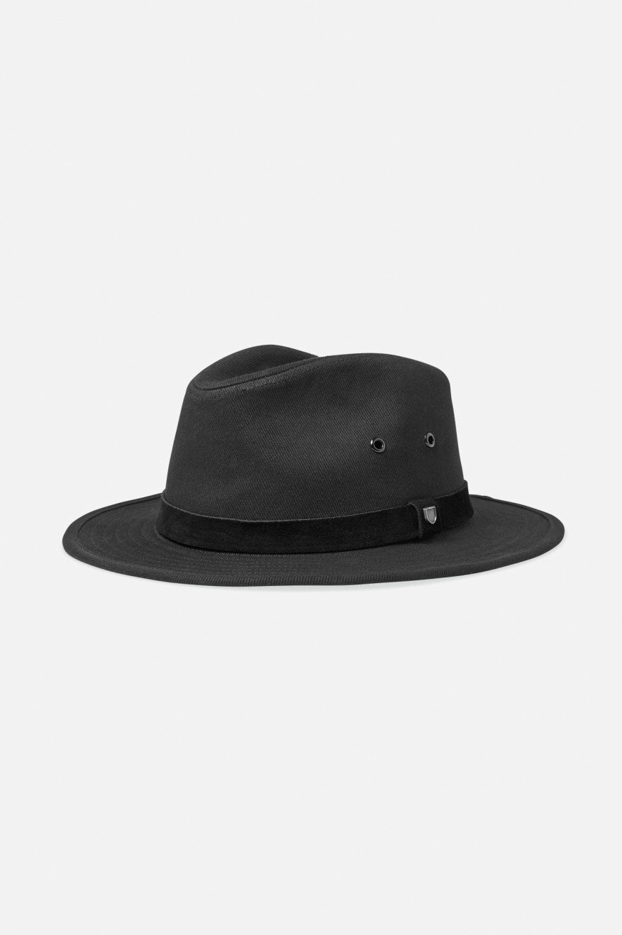 Men's Brixton Messer Utility Adventure Fedoras Black | 2947GIUZE