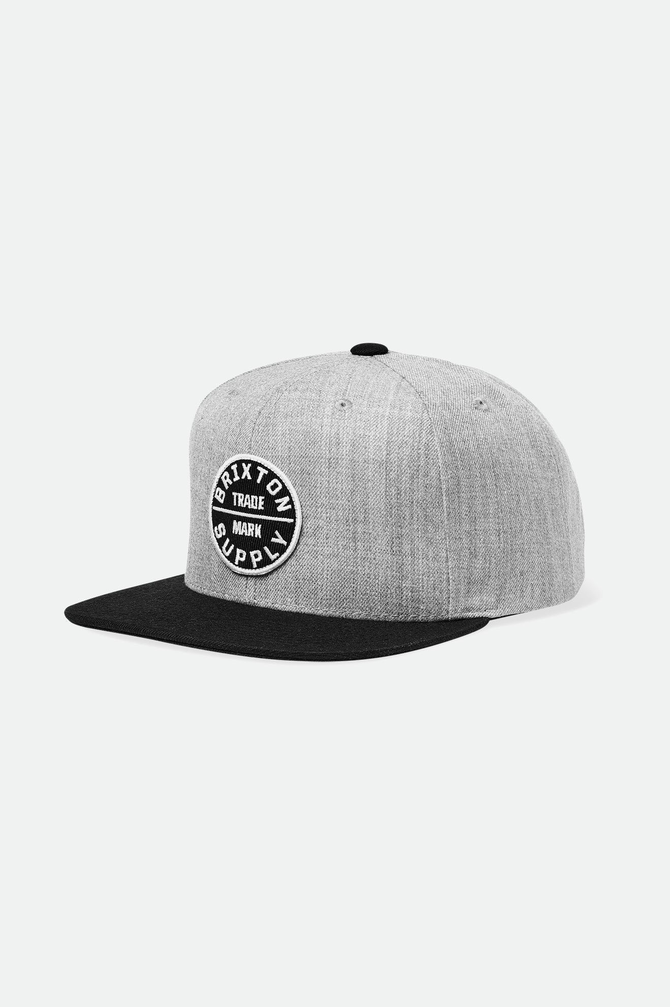 Men's Brixton Oath III Caps Light Grey / Black | 9147BTQJO