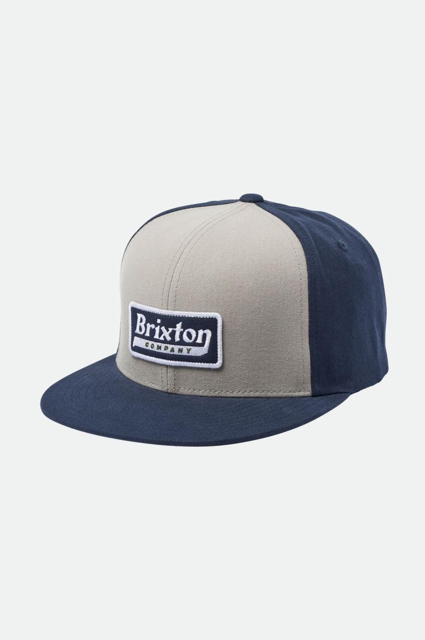 Men's Brixton Steadfast HP Caps Navy / Grey | 8972AVEOT