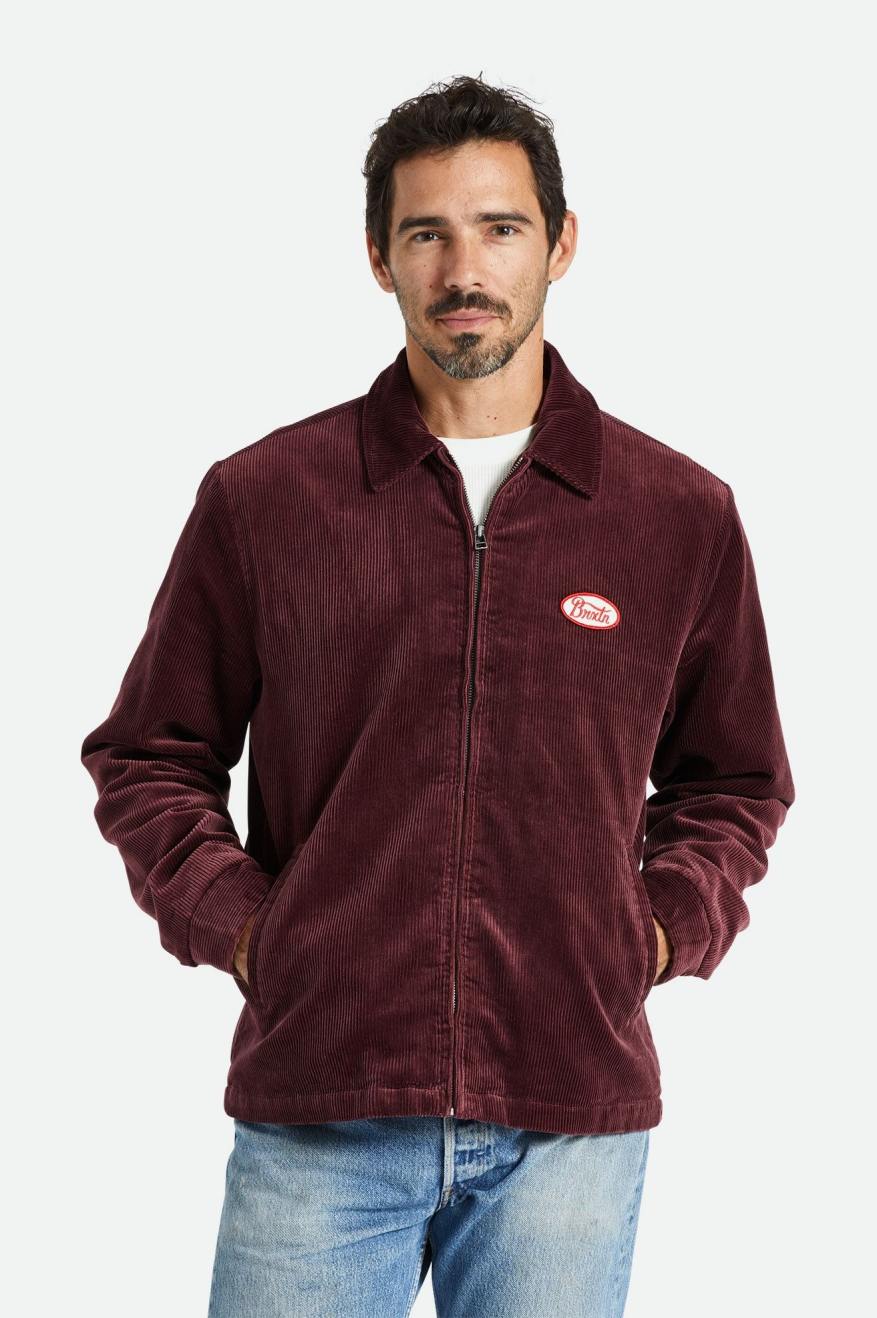 Men's Brixton Utopia Jackets Red | 4821BXSWT