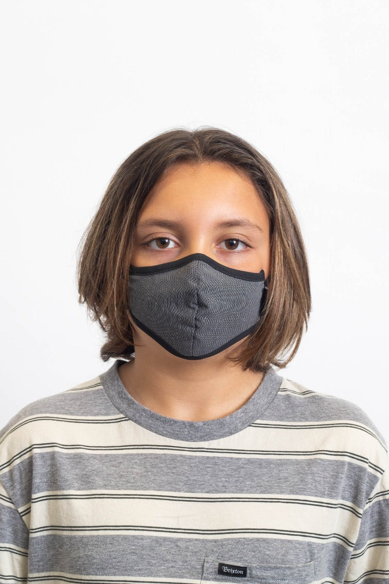 Unisex Brixton Youth Antimicrobial Face Masks Black | 9731NYPWM