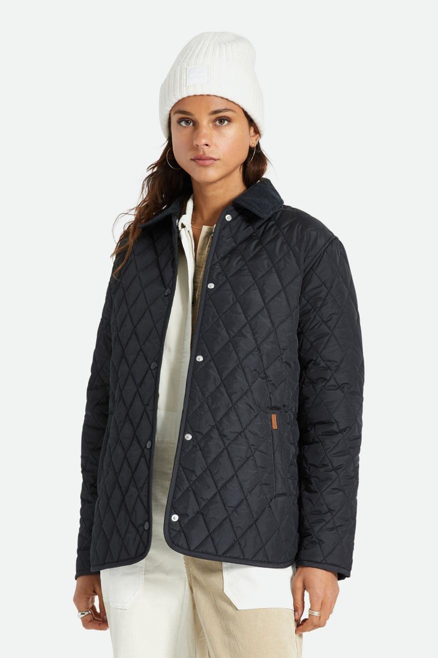 Women's Brixton Cass Women Jackets Black | 8249ZSBDG