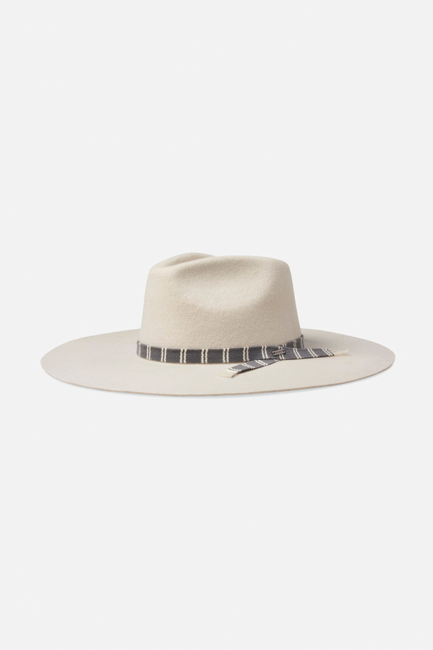 Women's Brixton Leigh Felt Fedora Fedoras White | 8210VZOHP