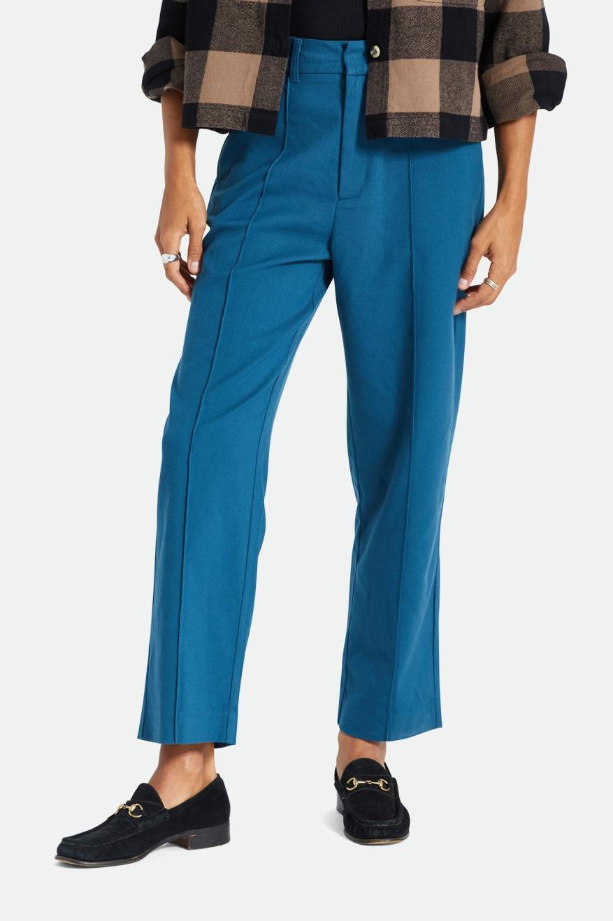 Women's Brixton Retro Trouser Bottoms Turquoise | 5704EMVUL