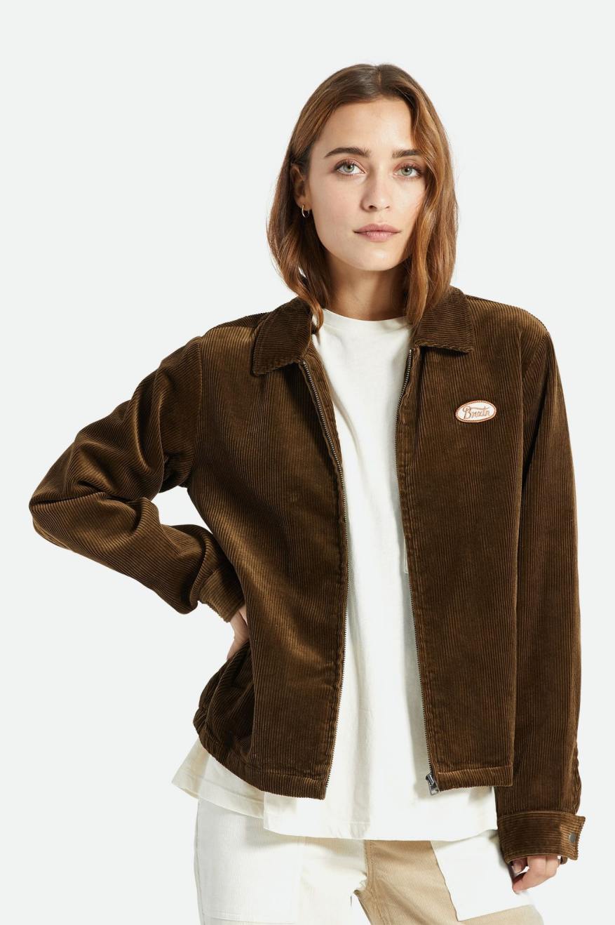 Women's Brixton Utopia Jackets Brown | 1042OILQW