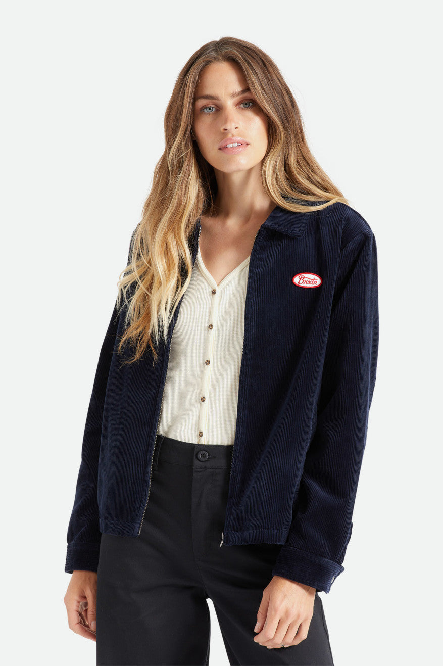 Women's Brixton Utopia Jackets Navy | 6920QIWUA