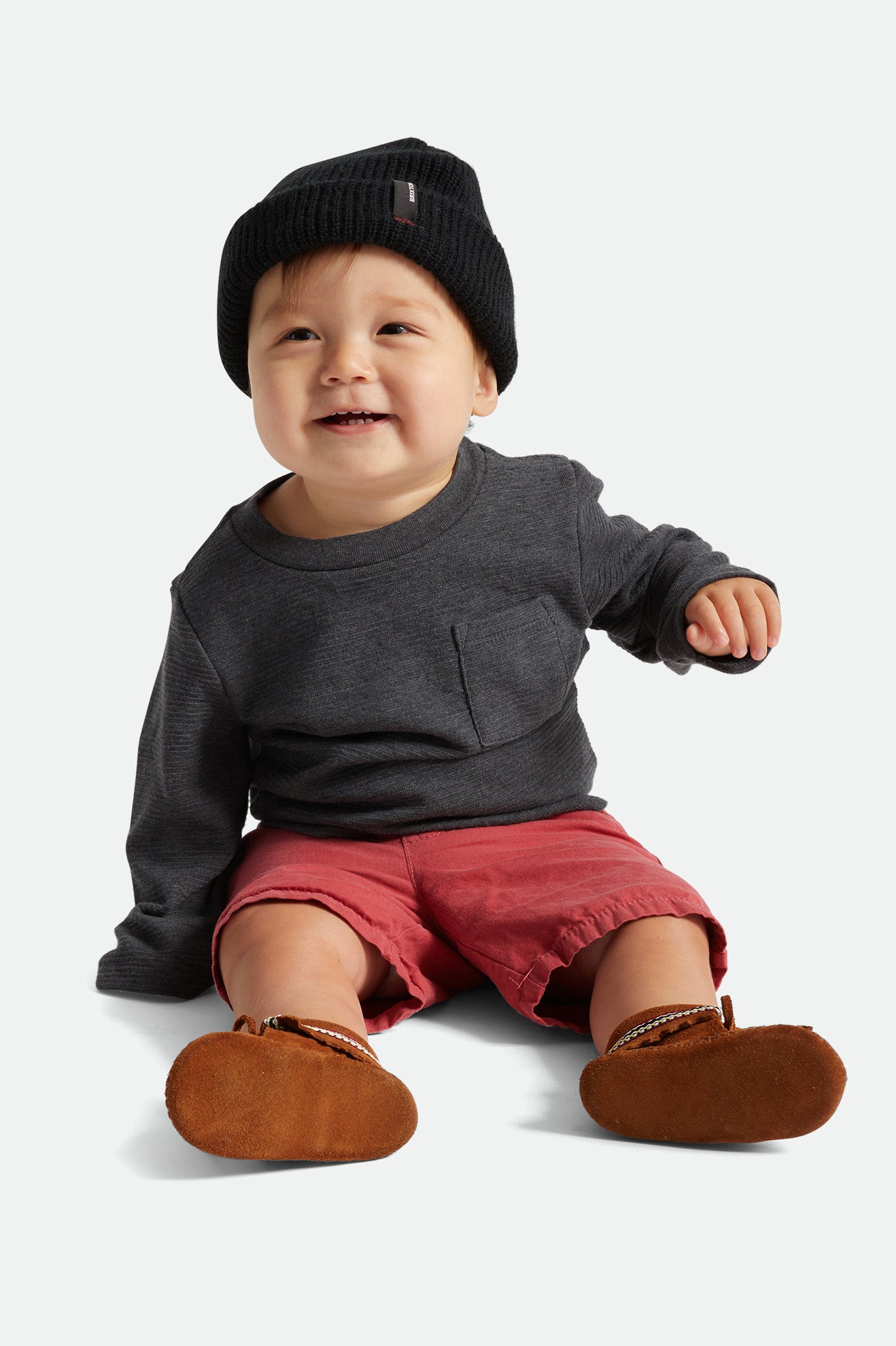 Men's Brixton Baby Heist Beanie Black | 8270WIJME