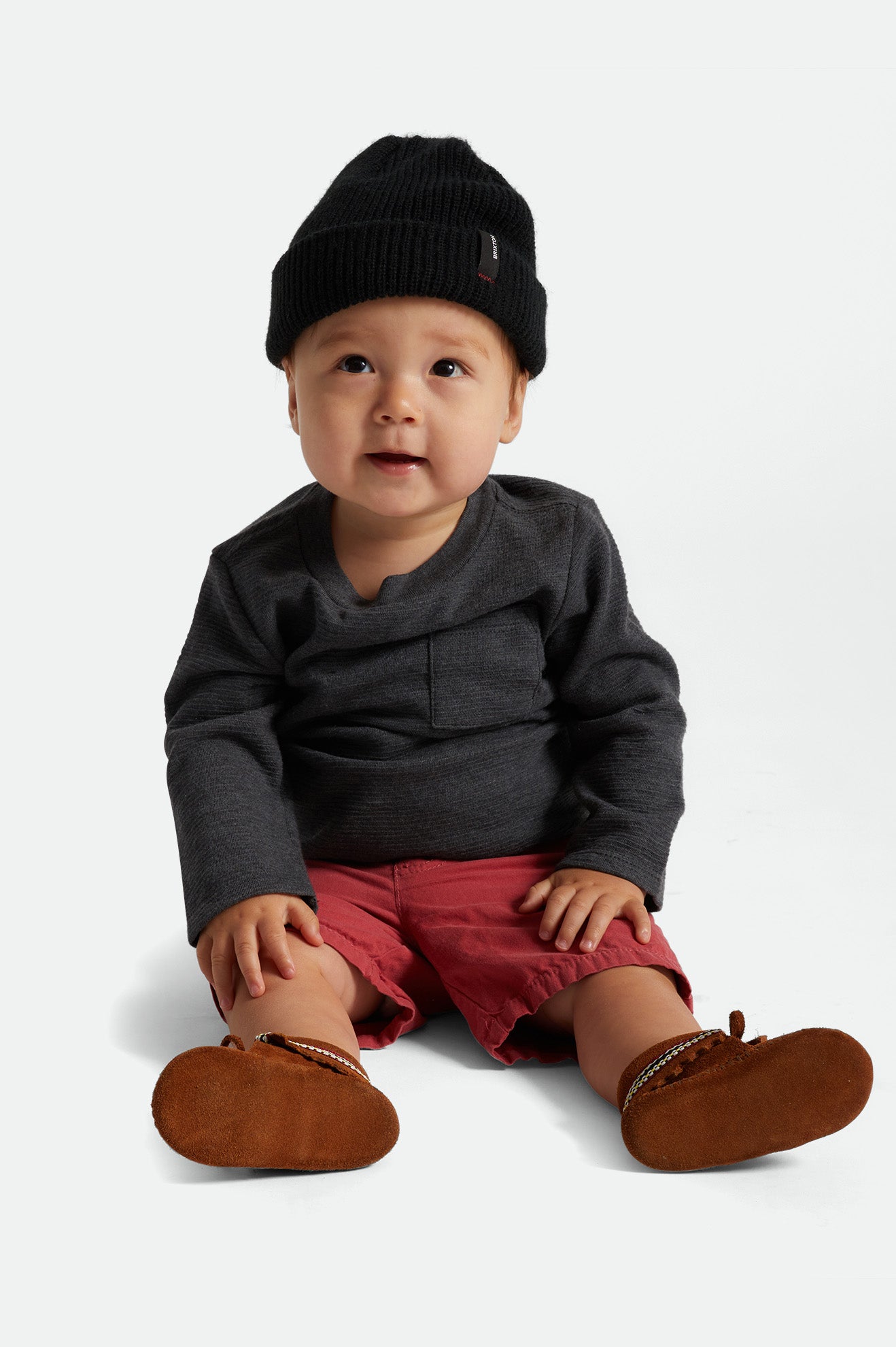 Men's Brixton Baby Heist Beanie Black | 8270WIJME