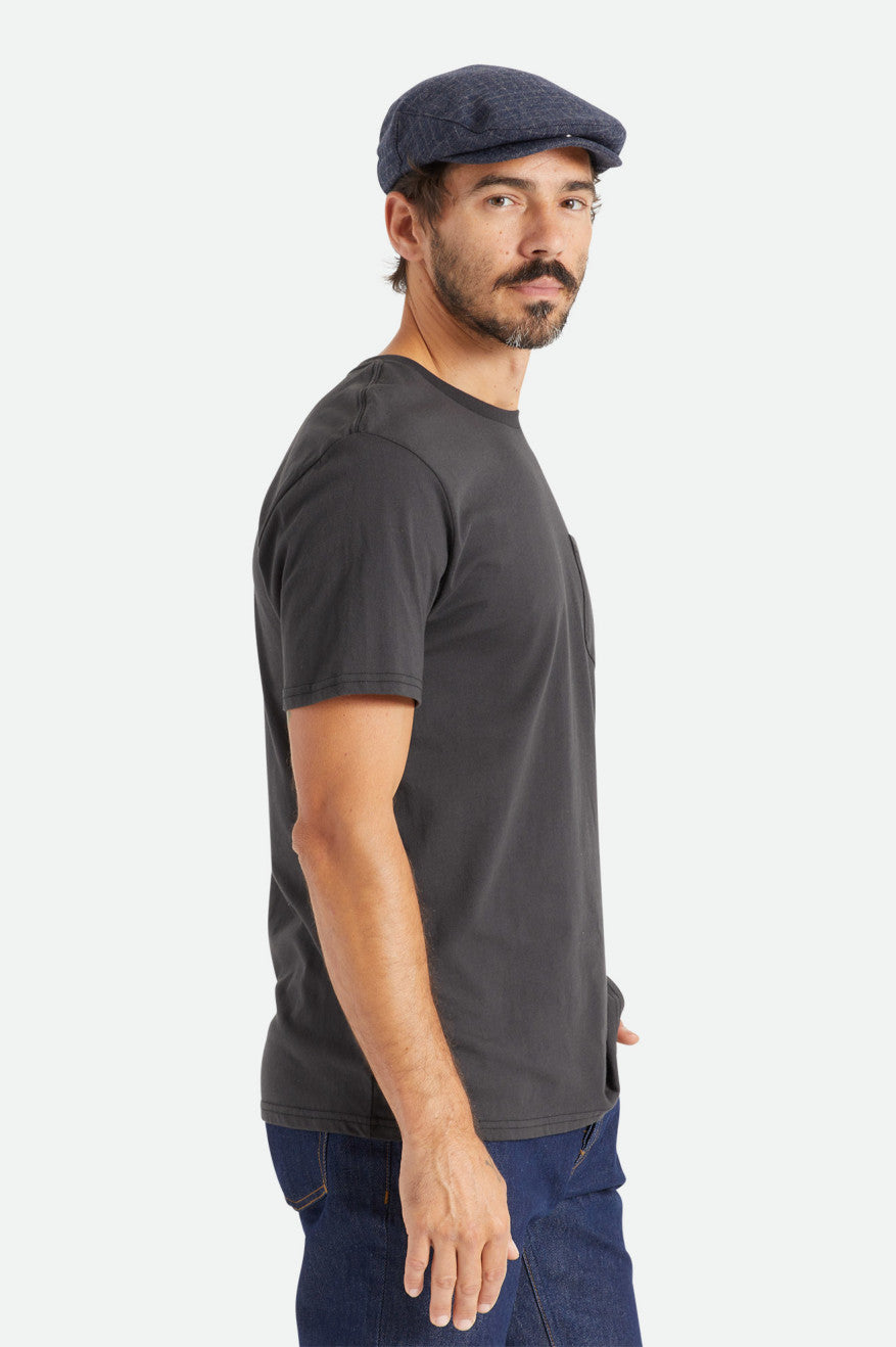 Men's Brixton Basic S/S Pocket Tops Black | 6142WGIRA