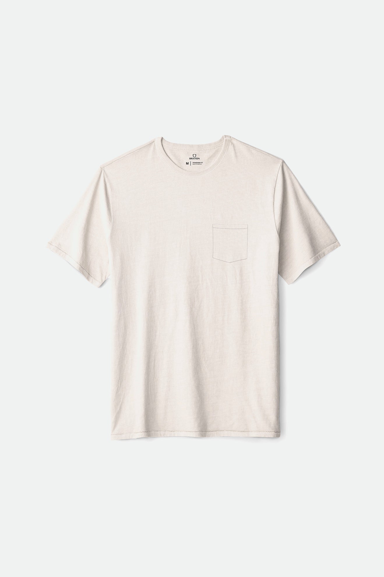 Men's Brixton Basic S/S Pocket Tops White | 1238MHCUG