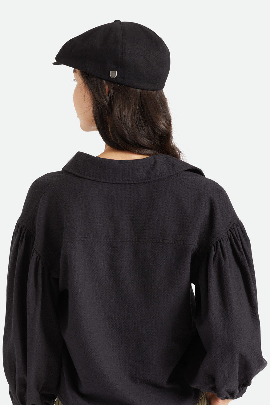 Men's Brixton Brood Snap Hats Black | 3491WQLDY