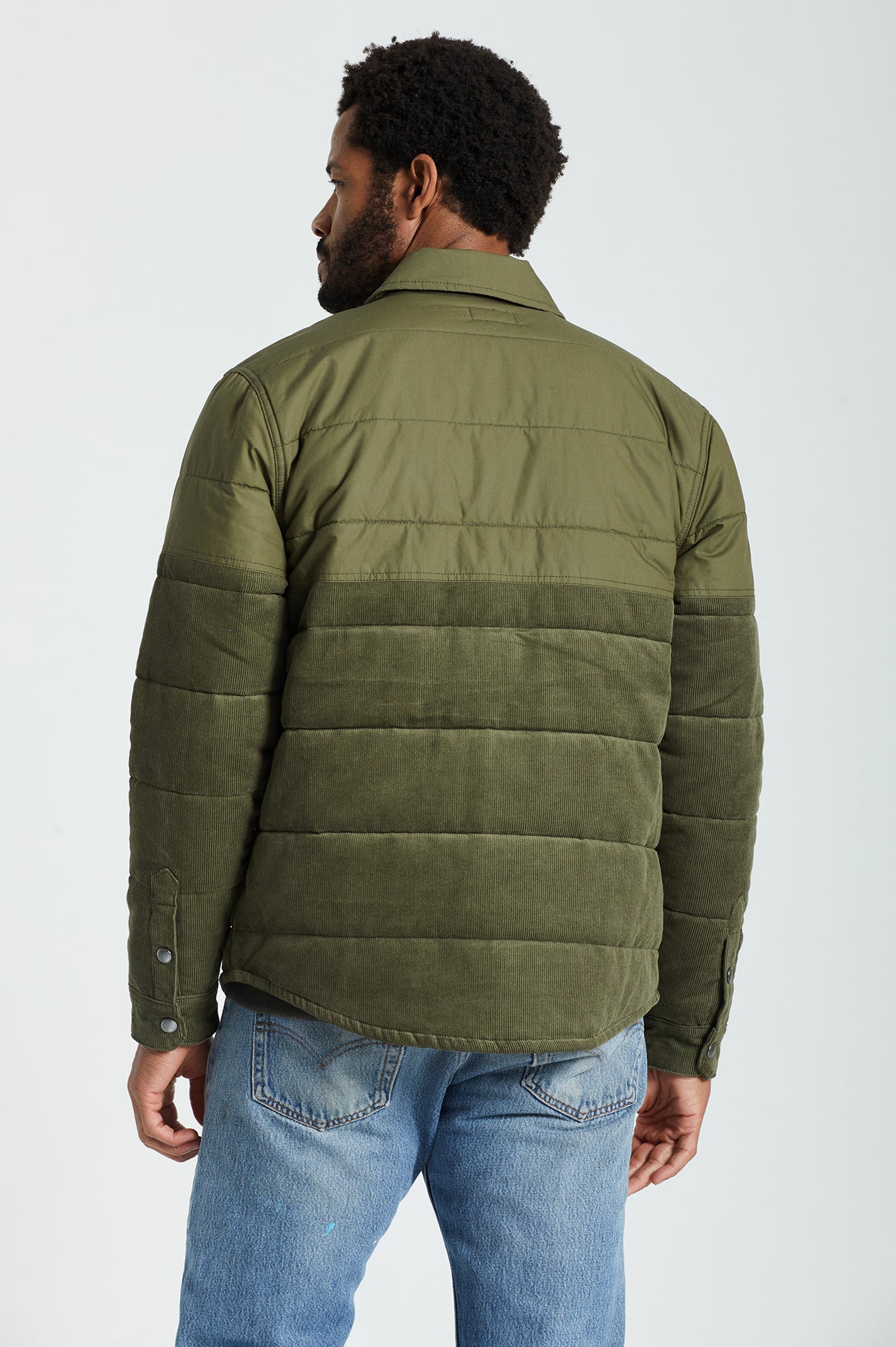 Men's Brixton Cass Jackets Olive | 4789EYOHL