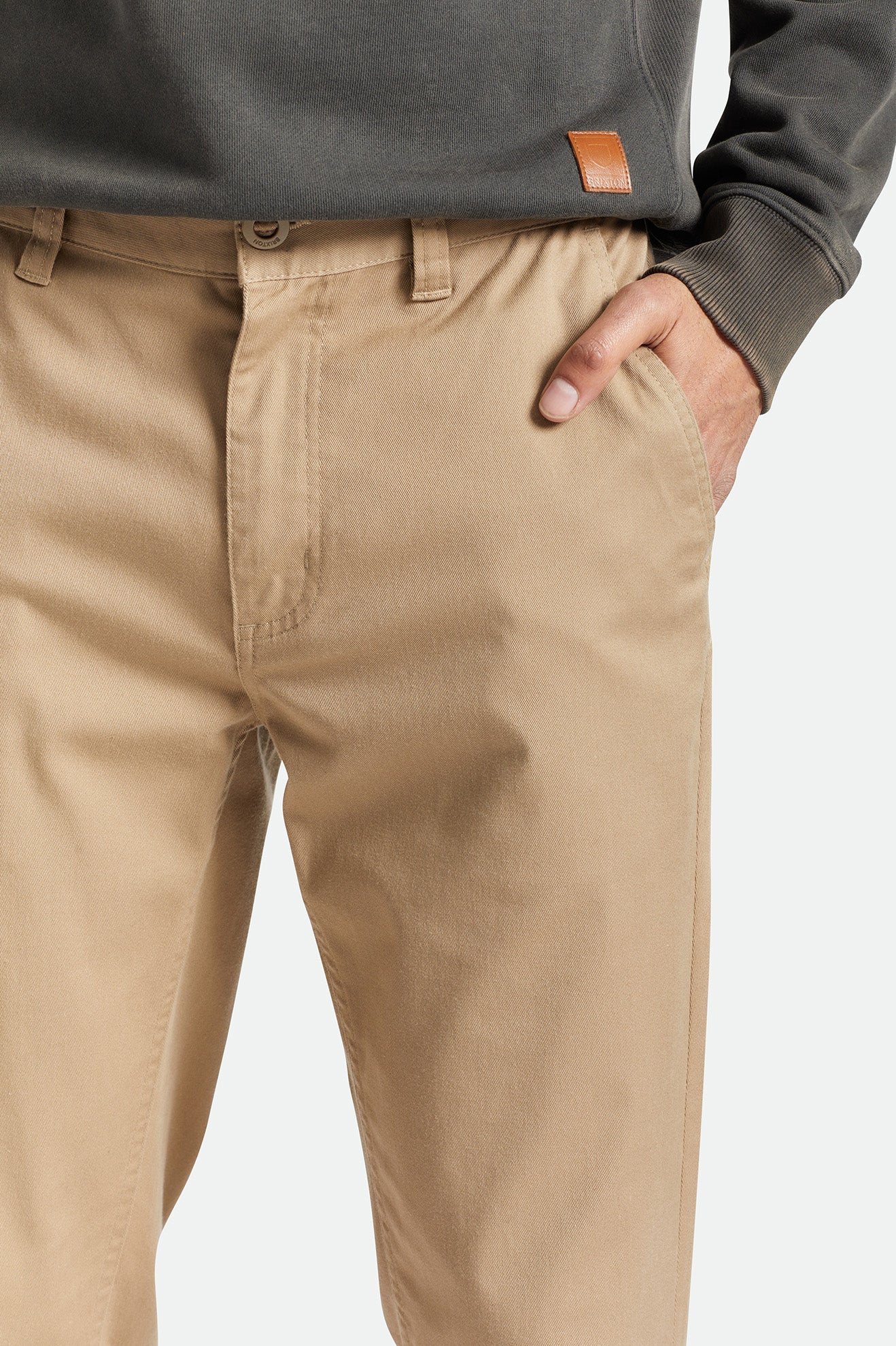 Men's Brixton Choice Chino Pants Khaki | 1057ORJYQ