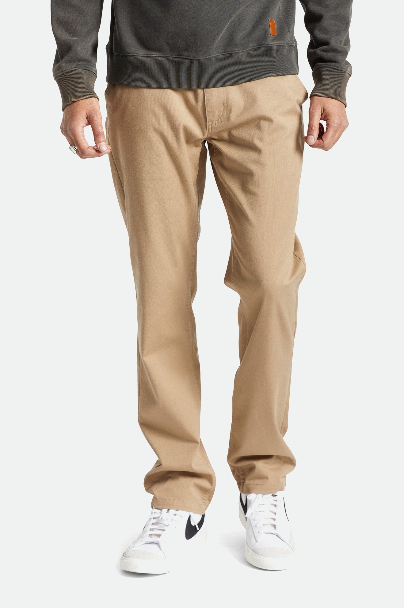 Men\'s Brixton Choice Chino Pants Khaki | 1057ORJYQ