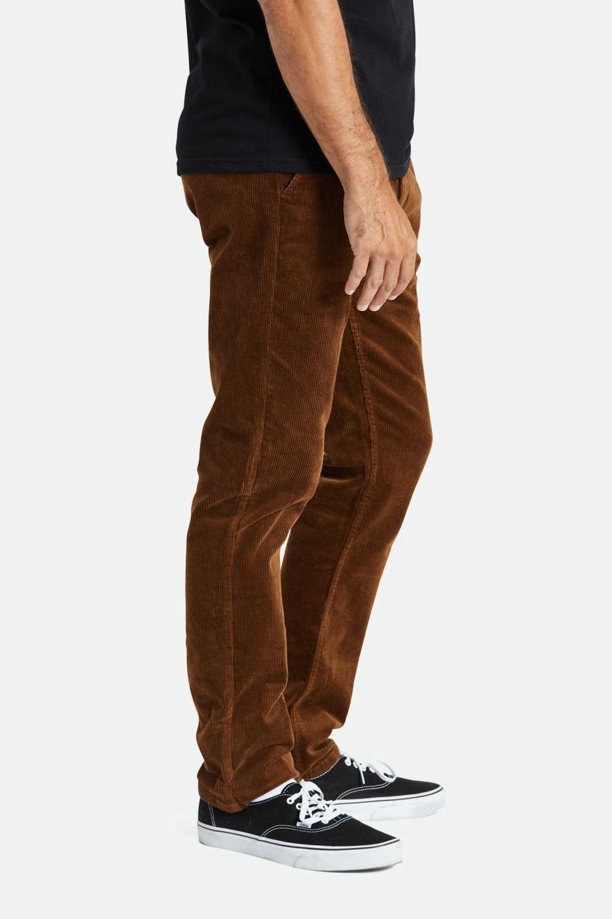 Men's Brixton Choice Chino Regular Pants Brown | 0672TKOUB