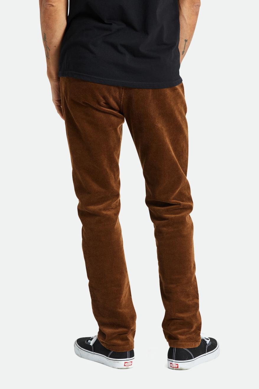 Men's Brixton Choice Chino Regular Pants Brown | 0672TKOUB