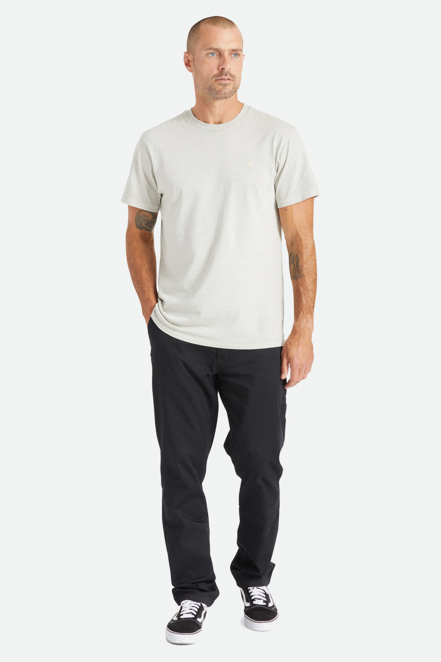 Men's Brixton Choice Chino Regular Pants Black | 6140JVBOM