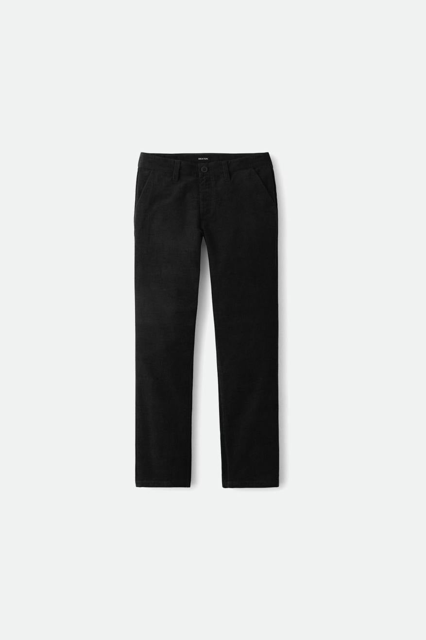 Men's Brixton Choice Chino Regular Pants Black | 6140JVBOM