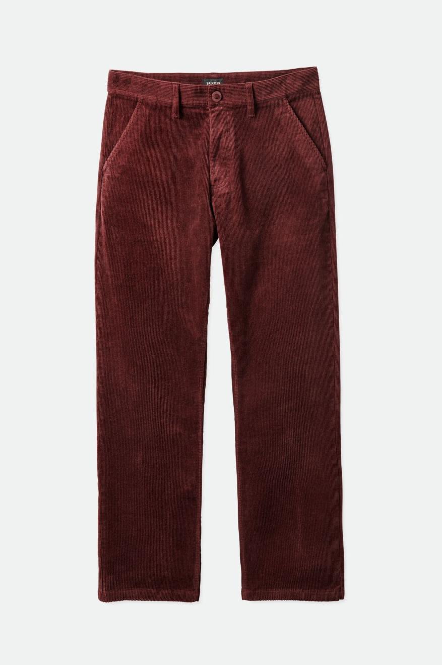 Men's Brixton Choice Chino Regular Pants Red | 7468CGTHY