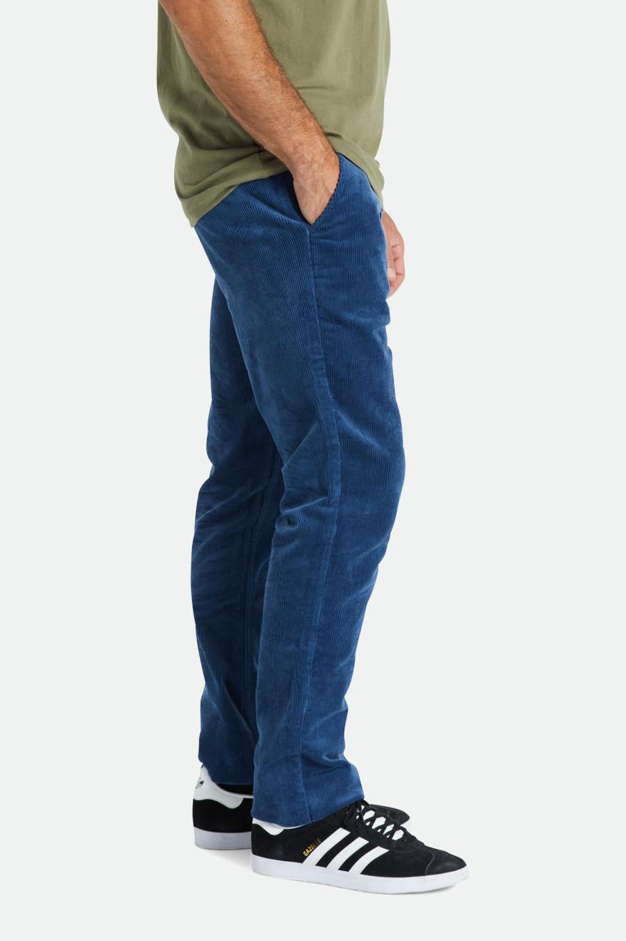 Men's Brixton Choice Chino Regular Pants Blue | 8745JFMHE