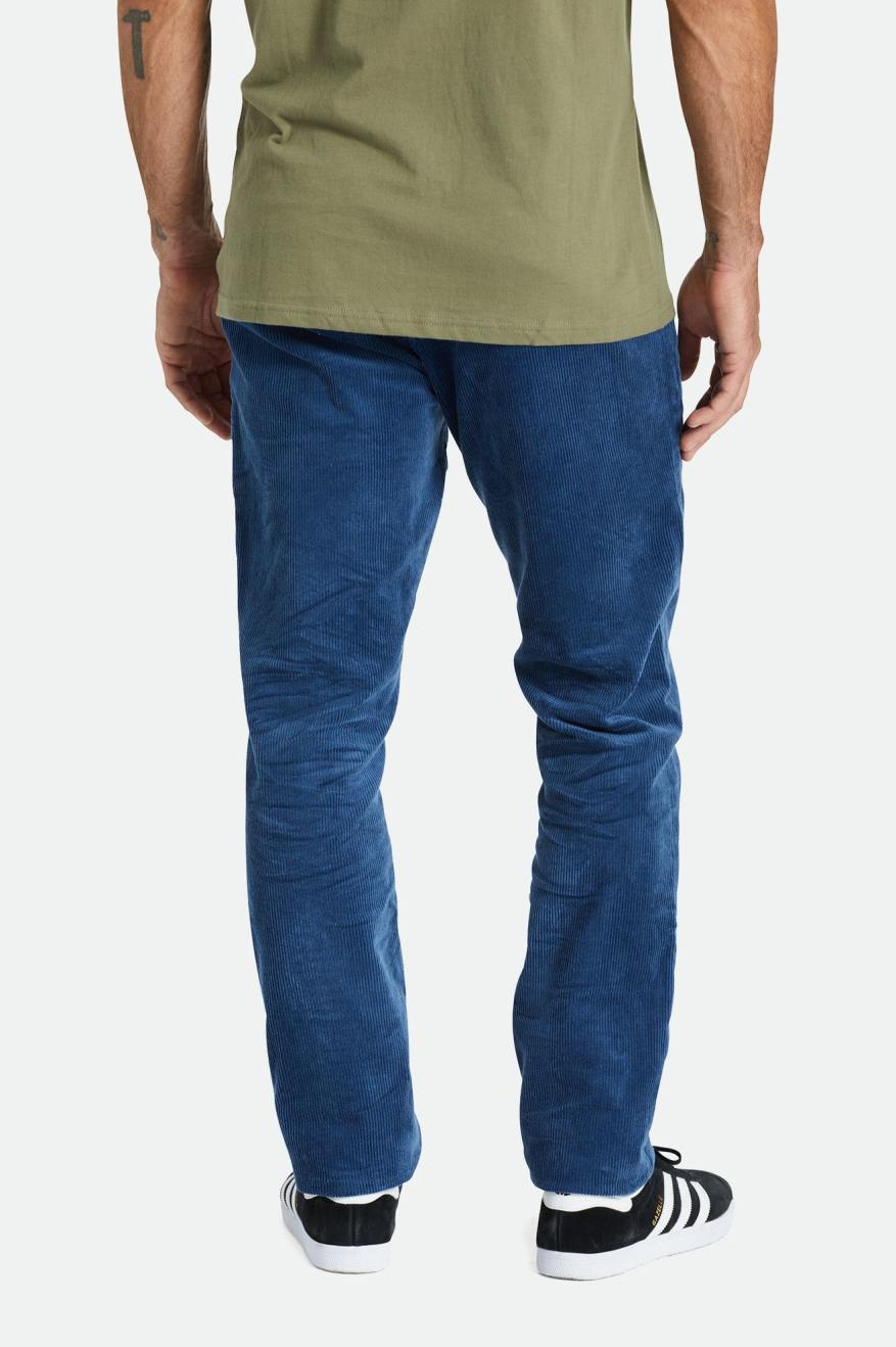 Men's Brixton Choice Chino Regular Pants Blue | 8745JFMHE