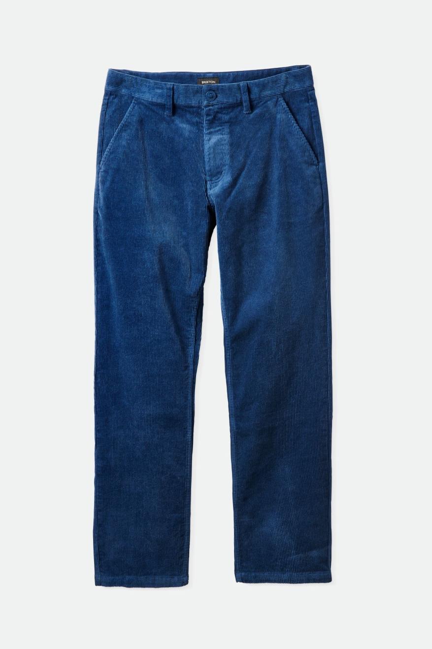 Men's Brixton Choice Chino Regular Pants Blue | 8745JFMHE