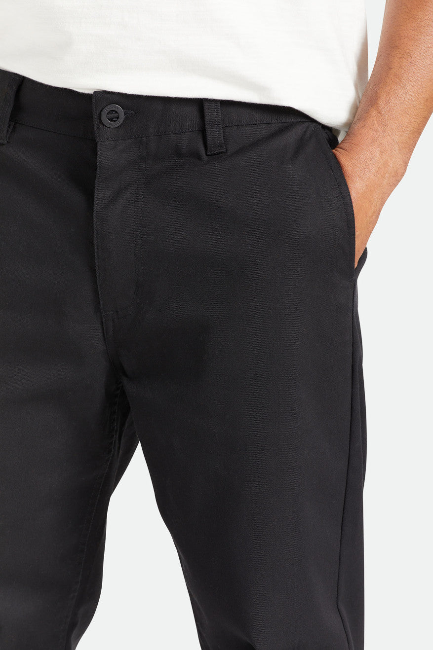 Men's Brixton Choice Chino Relaxed Pants Black | 2598SZYXK