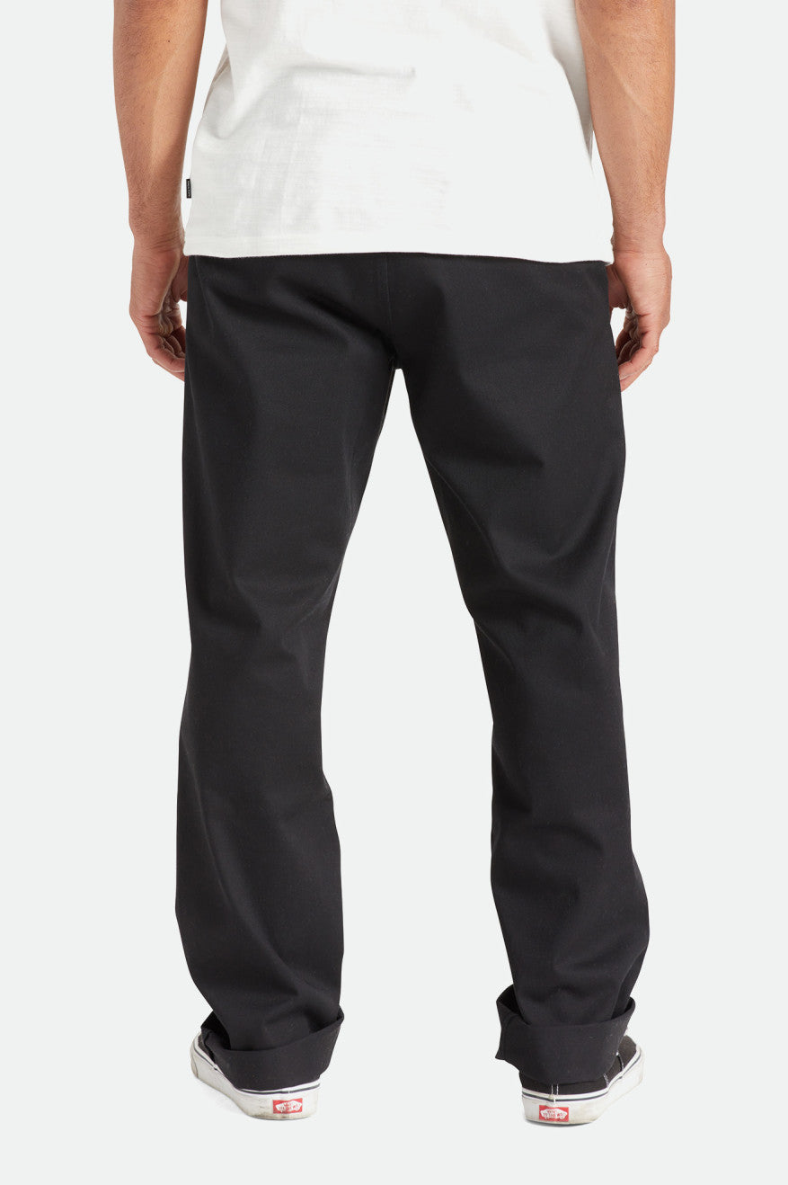 Men's Brixton Choice Chino Relaxed Pants Black | 2598SZYXK