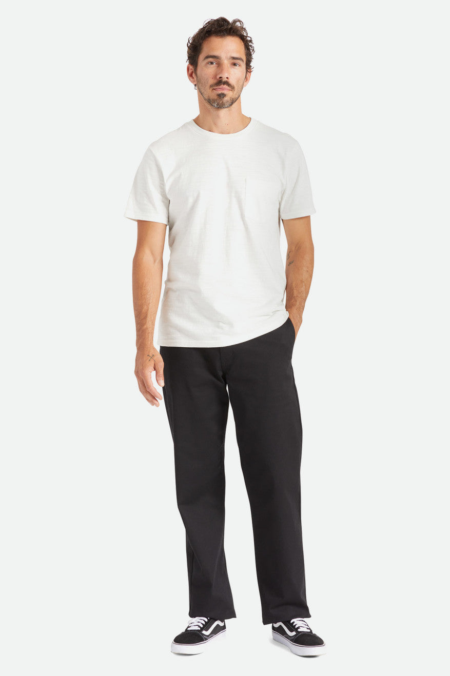 Men's Brixton Choice Chino Relaxed Pants Black | 2598SZYXK