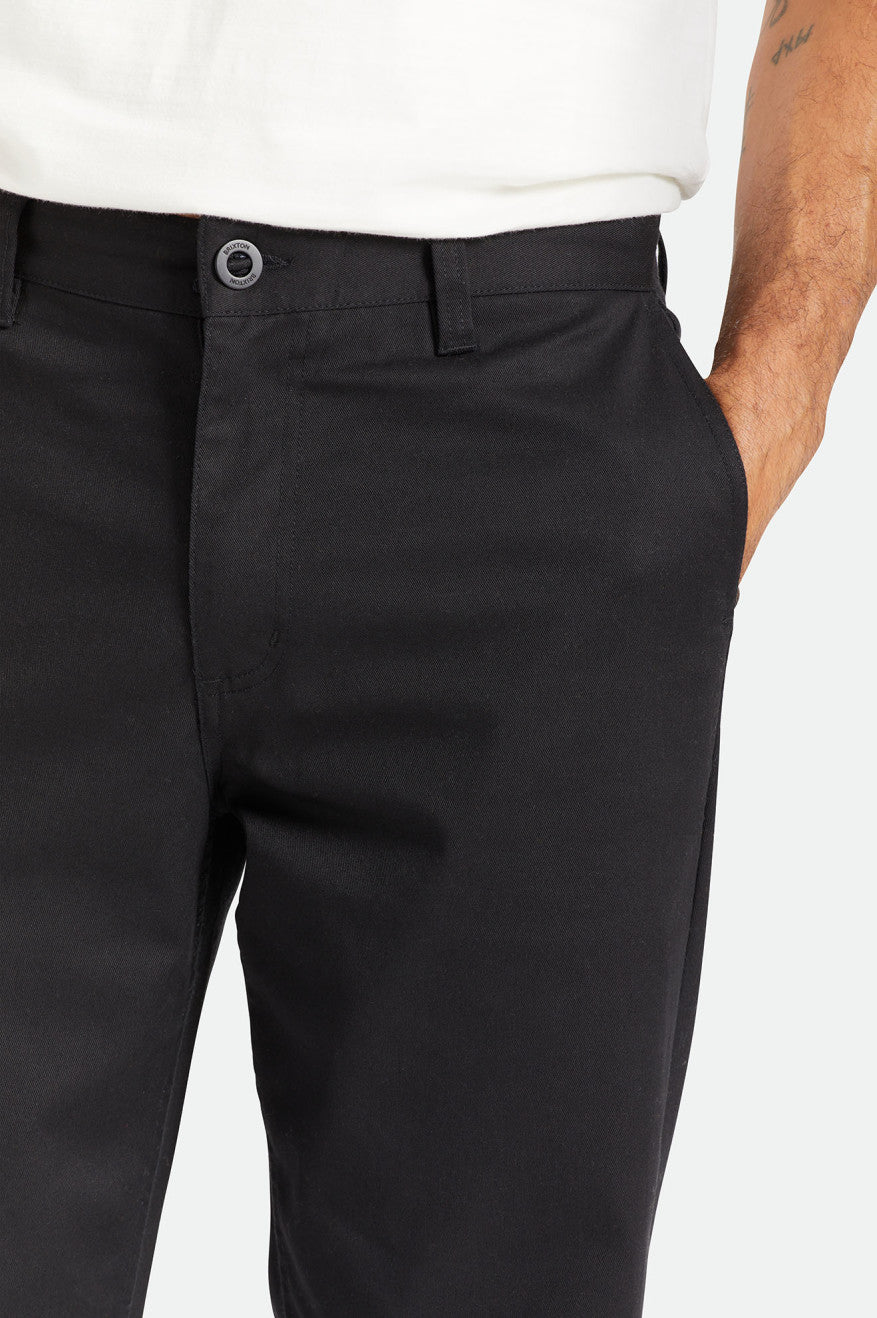 Men's Brixton Choice Chino Relaxed Pants Black | 2598SZYXK