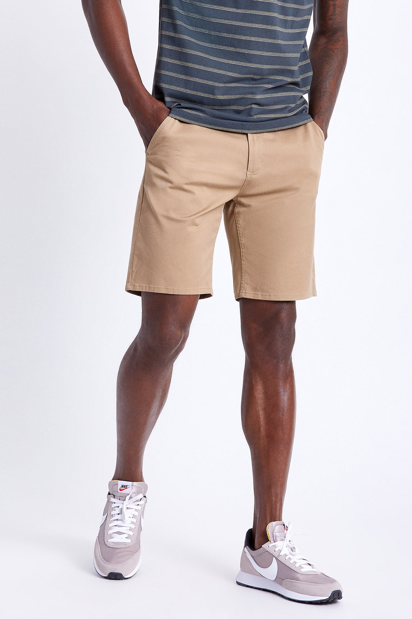 Men\'s Brixton Choice Chino Shorts Khaki | 2745DTEZY