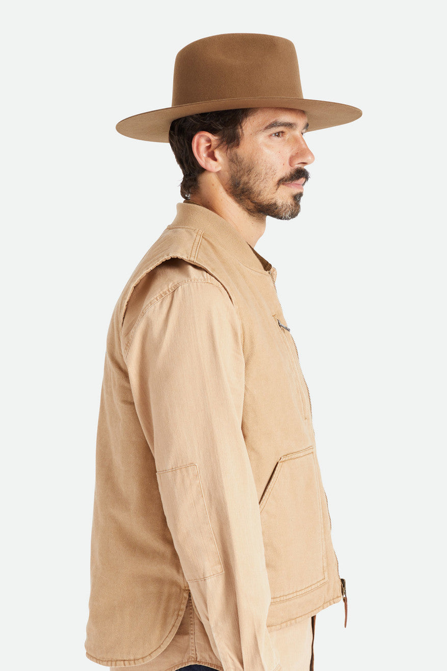 Men's Brixton Cohen Cowboy Hats Beige | 5387RGWAH