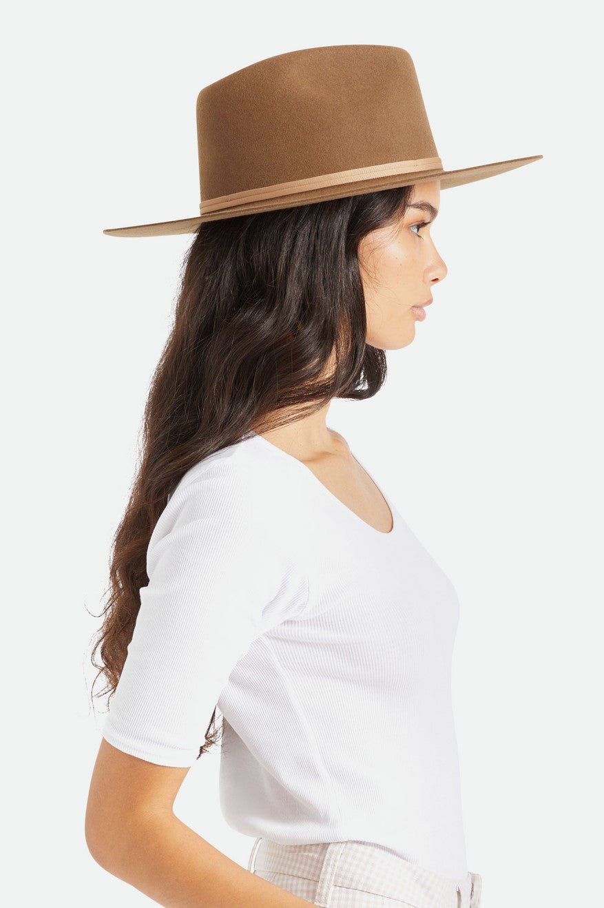 Men's Brixton Cohen Cowboy Hats Beige | 5387RGWAH