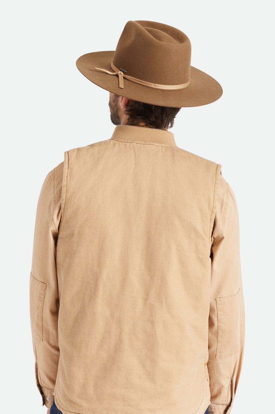 Men's Brixton Cohen Cowboy Hats Beige | 5387RGWAH