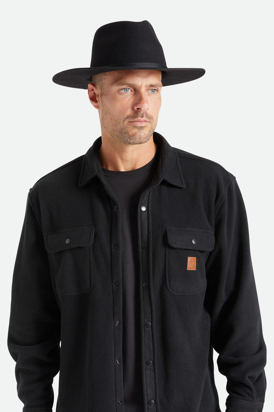 Men's Brixton Cohen Cowboy Hats Black | 4637JBNFU