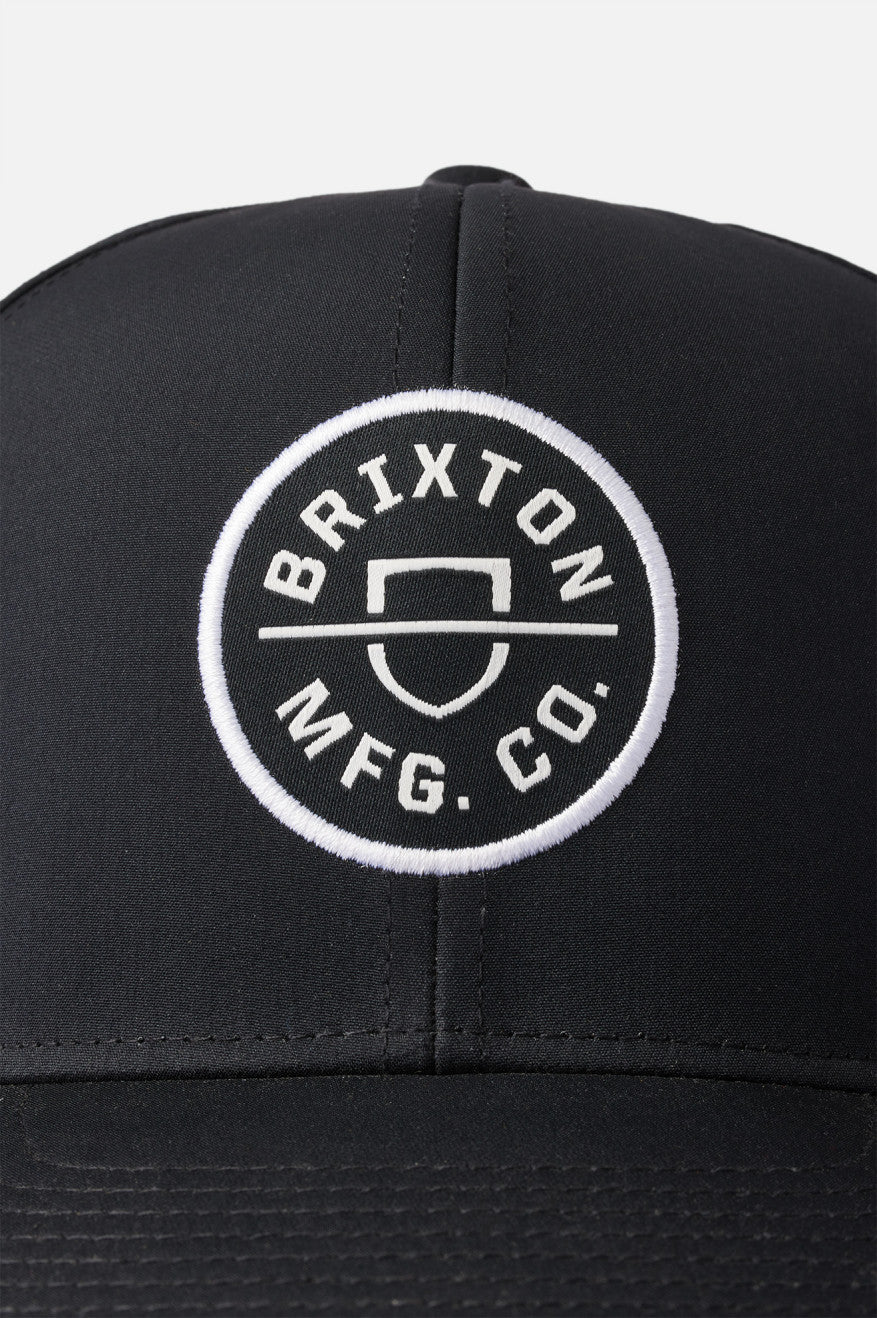 Men's Brixton Crest Netplus MP Caps Black | 6078MTXBR