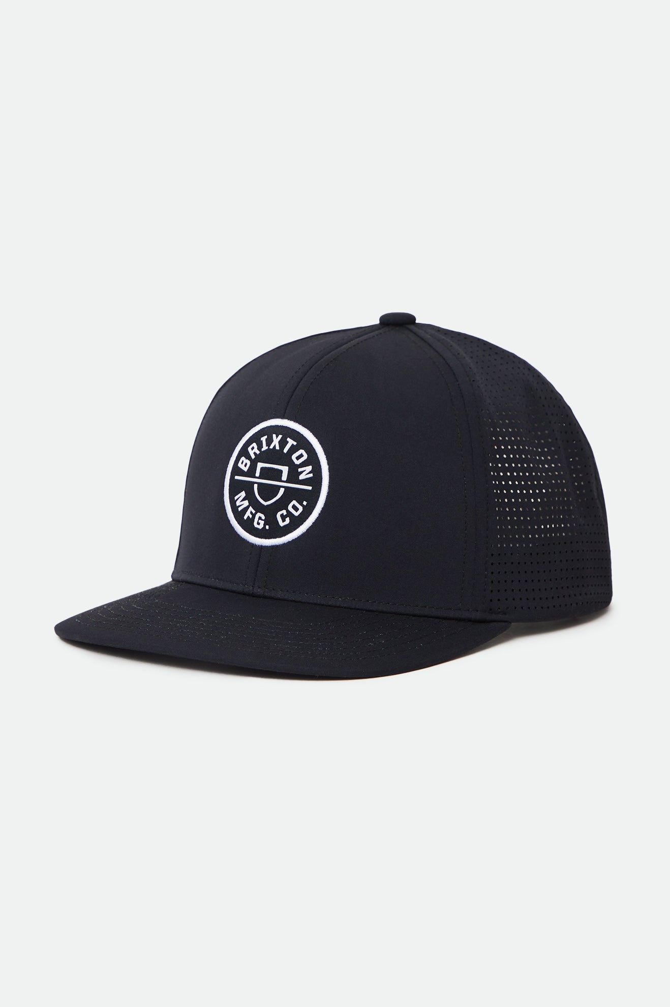 Men\'s Brixton Crest Netplus MP Caps Black | 6078MTXBR