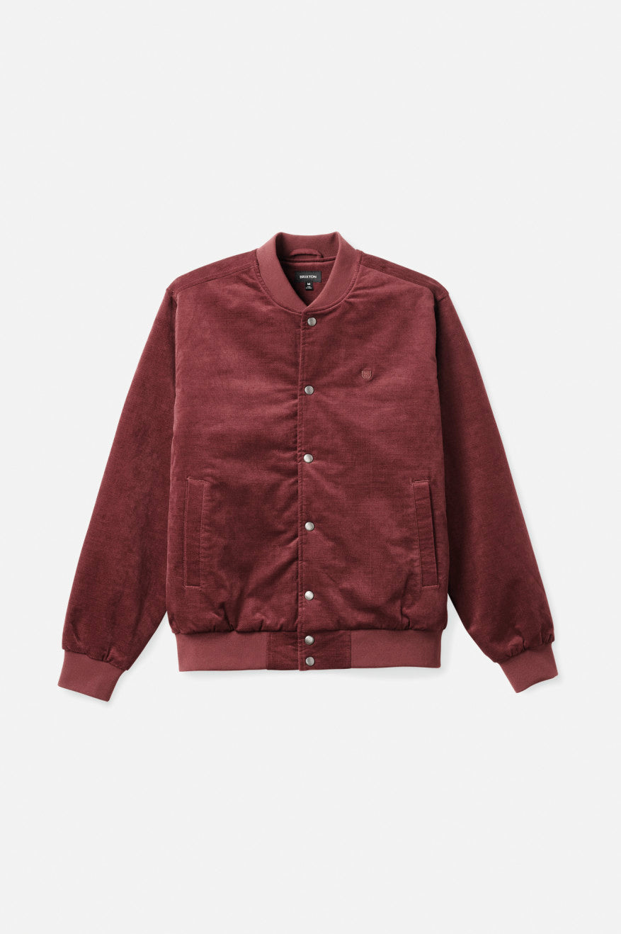 Men's Brixton Dillinger Bomber Jackets Red | 3807PWEML