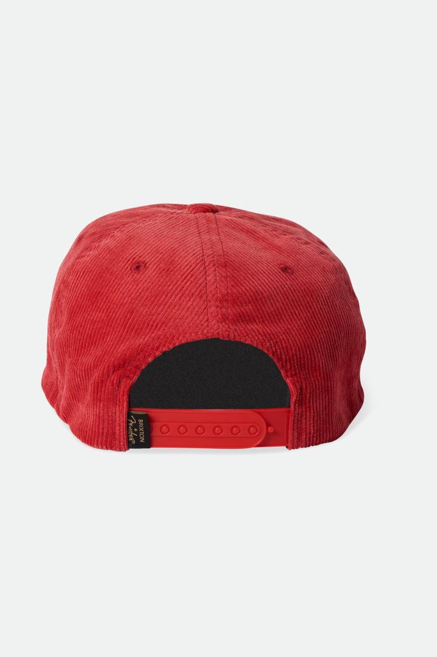 Men's Brixton Fender Jaguar Contour MP Caps Red | 9801ZFYEQ