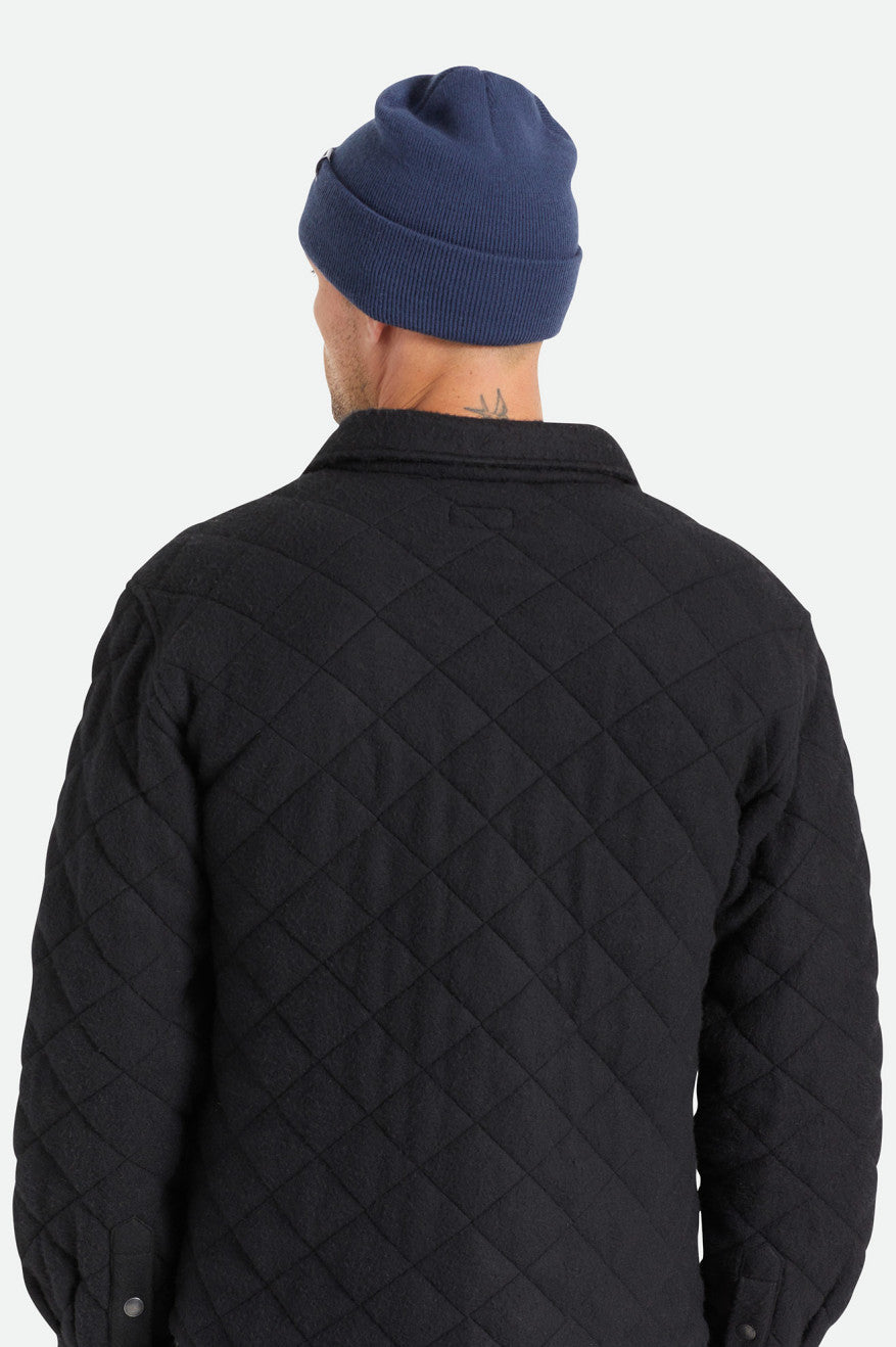 Men's Brixton Harbor Beta Watch Cap Beanie Navy | 8542AOEST