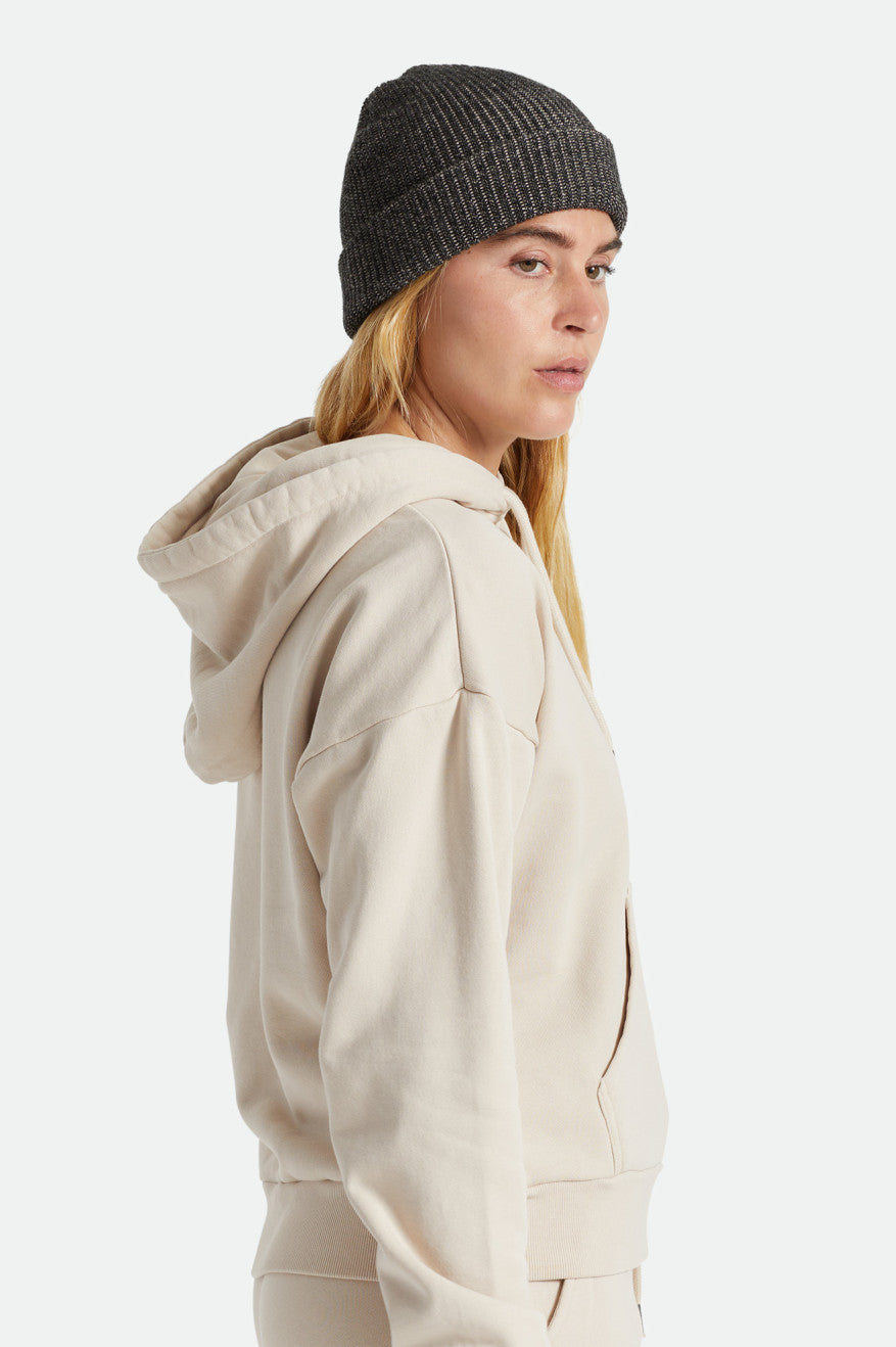 Men's Brixton Heist Beanie Black / Beige | 5679AKSGF