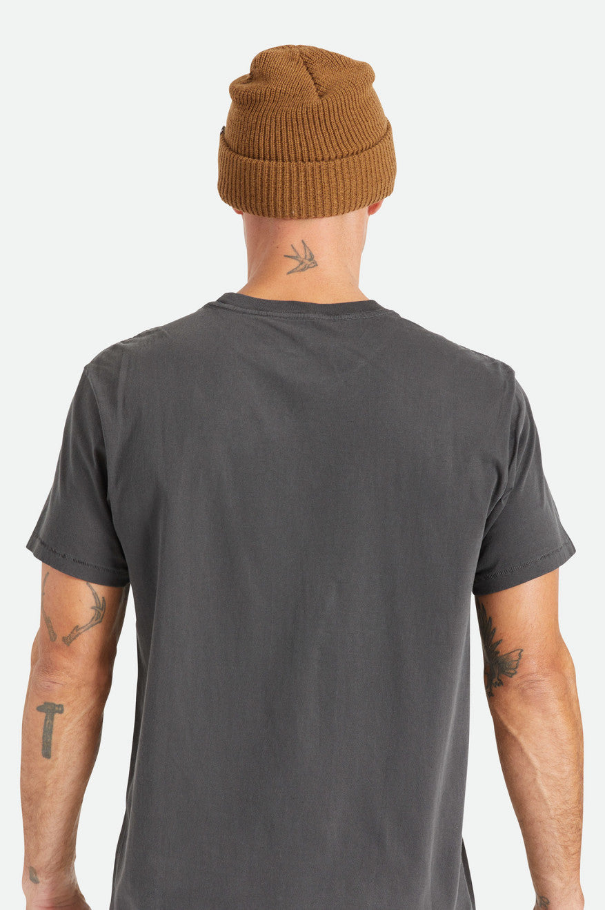 Men's Brixton Heist Beanie Brown | 7983HMBPO