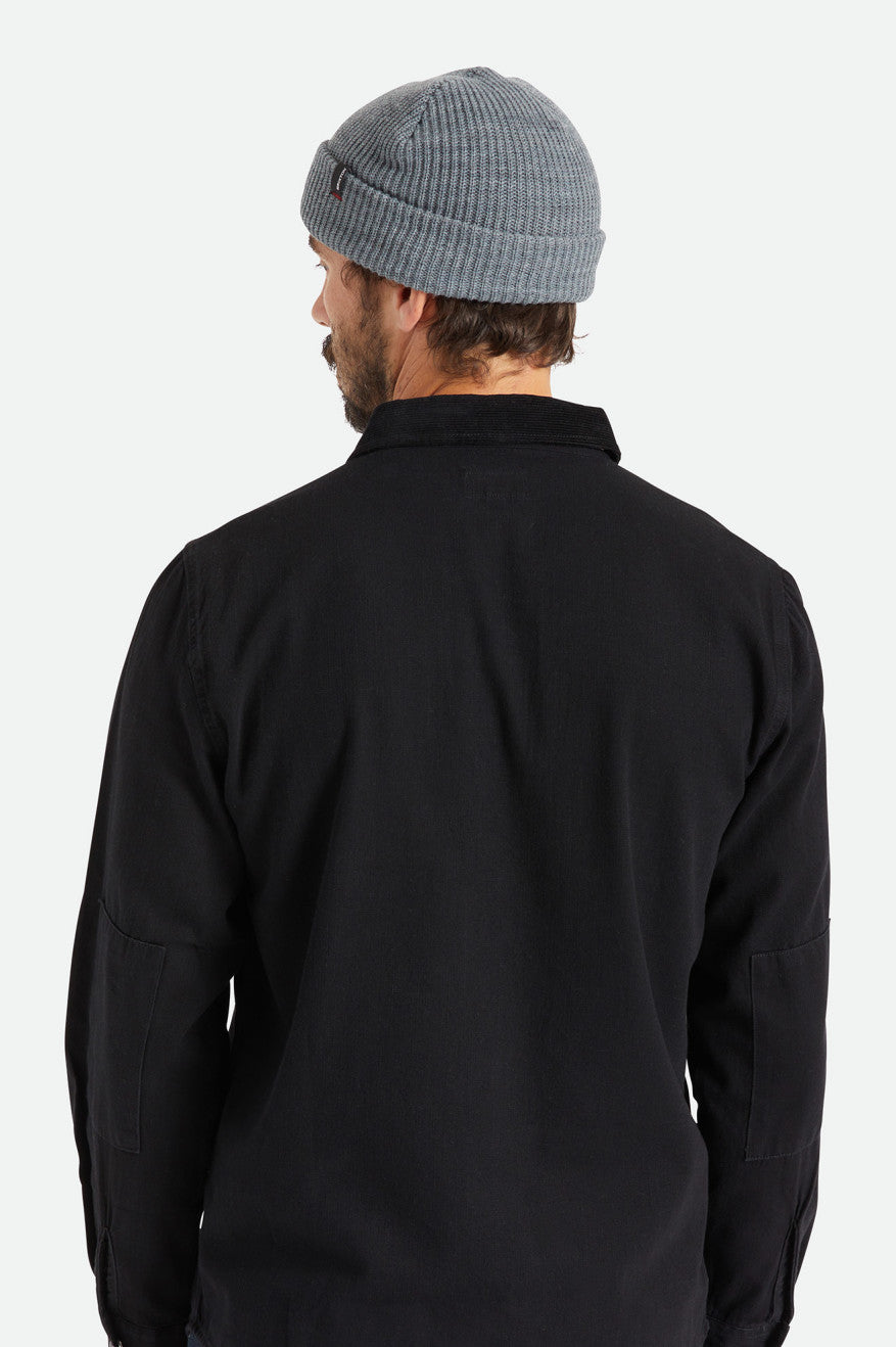 Men's Brixton Heist Beanie Grey | 9208QFLEC